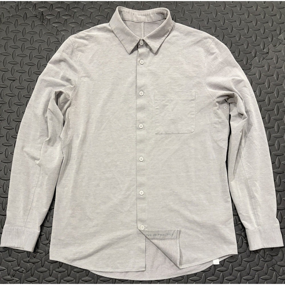 Lululemon Shirt Mens S Gray Commission Long Sleeve Classic Performance Tech